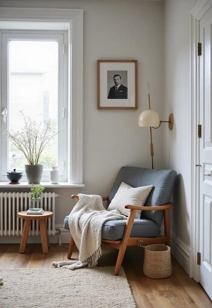 27 Scandinavian Living Room Designs That Feel Modern and Cozy 24 27 Scandinavian Living Room Designs That Feel Modern and Cozy - 24. The Art of Neglected Spaces