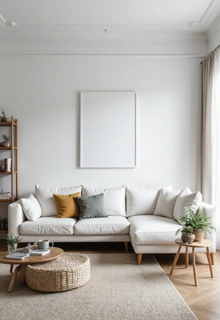 27 Scandinavian Living Room Designs That Feel Modern and Cozy 25 27 Scandinavian Living Room Designs That Feel Modern and Cozy - 25. Bright White Walls