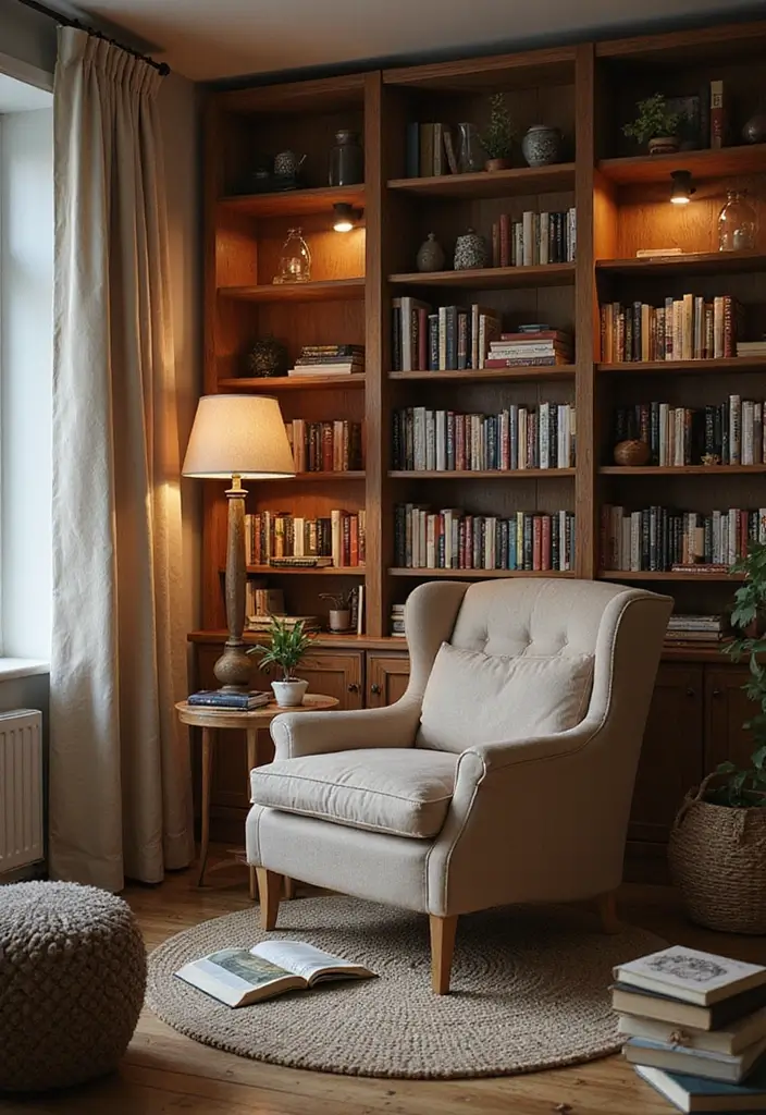 27 Scandinavian Living Room Designs That Feel Modern and Cozy 6 27 Scandinavian Living Room Designs That Feel Modern and Cozy - 6. Cozy Corners for Reading