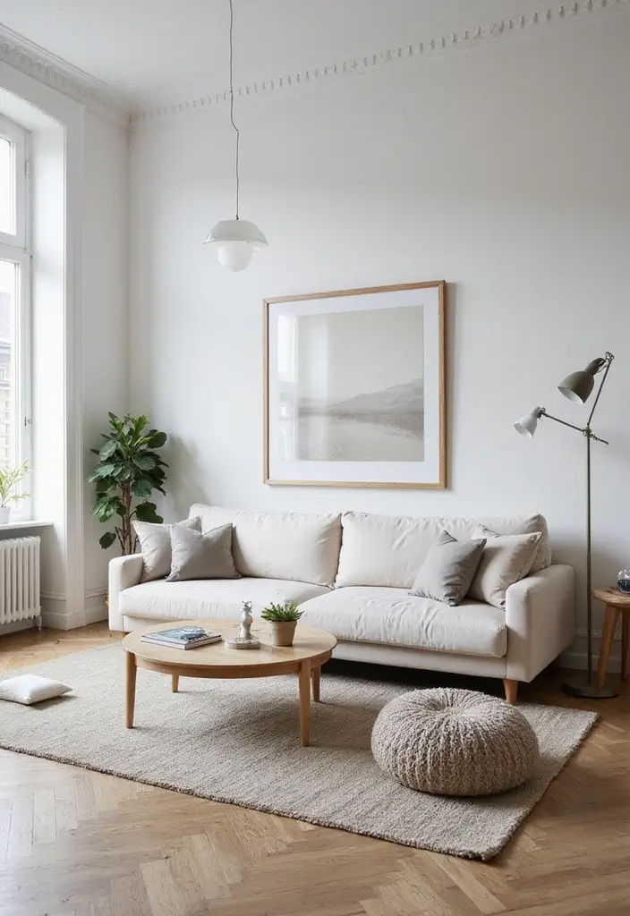 27 Scandinavian Living Room Designs That Feel Modern and Cozy 17 27 Scandinavian Living Room Designs That Feel Modern and Cozy - 17. Minimalist Accessories