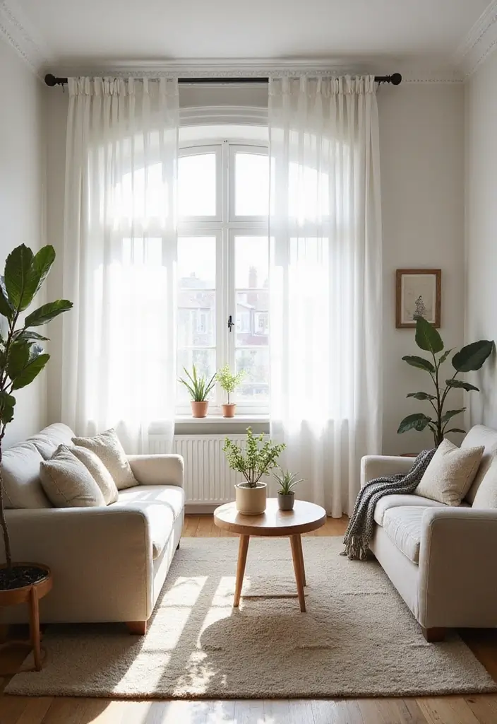 25 Apartment Living Room Scandinavian Designs You’ll Steal - 16. Natural Light Emphasis