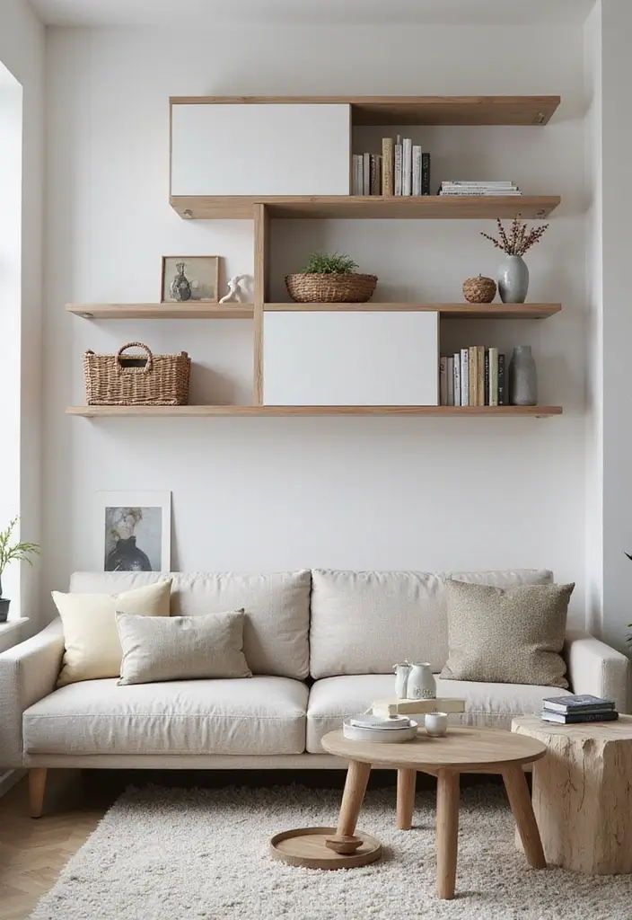 25 Apartment Living Room Scandinavian Designs You’ll Steal - 21. Effective Use of Space