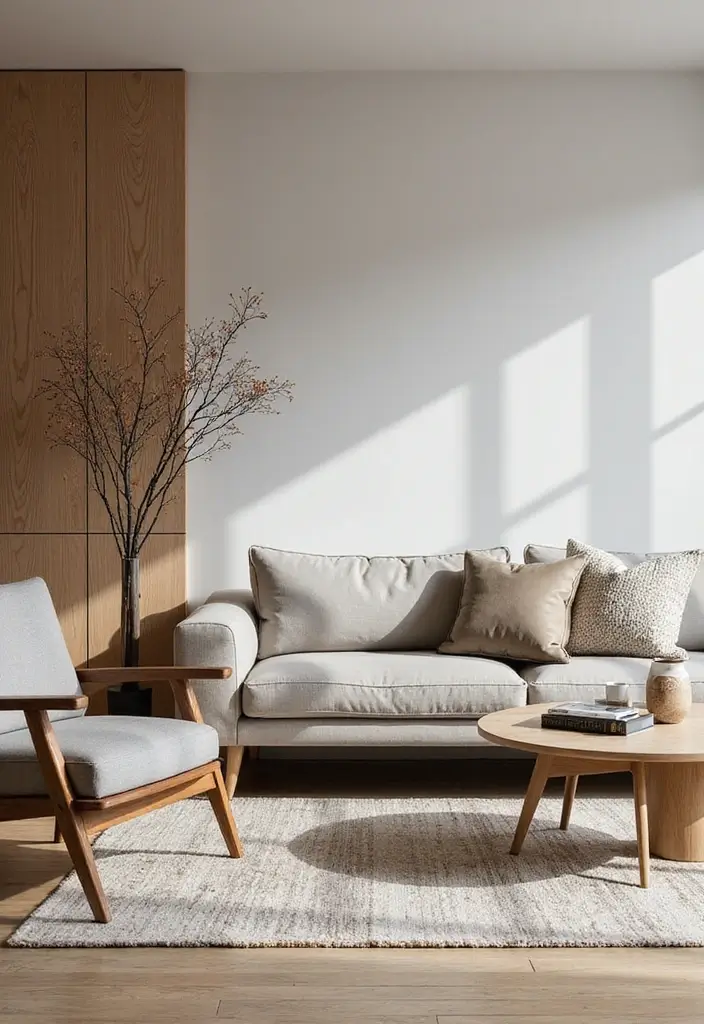 25 Apartment Living Room Scandinavian Designs You’ll Steal - 22. Beautiful Wall Treatments