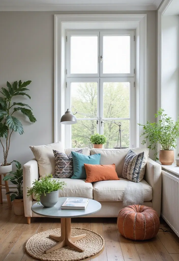25 Apartment Living Room Scandinavian Designs You’ll Steal - 24. Seasonal Decor Changes