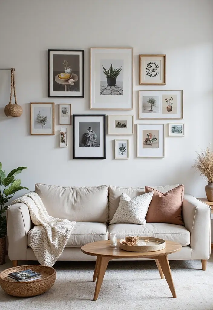 25 Apartment Living Room Scandinavian Designs You’ll Steal - 8. Artistic Touches