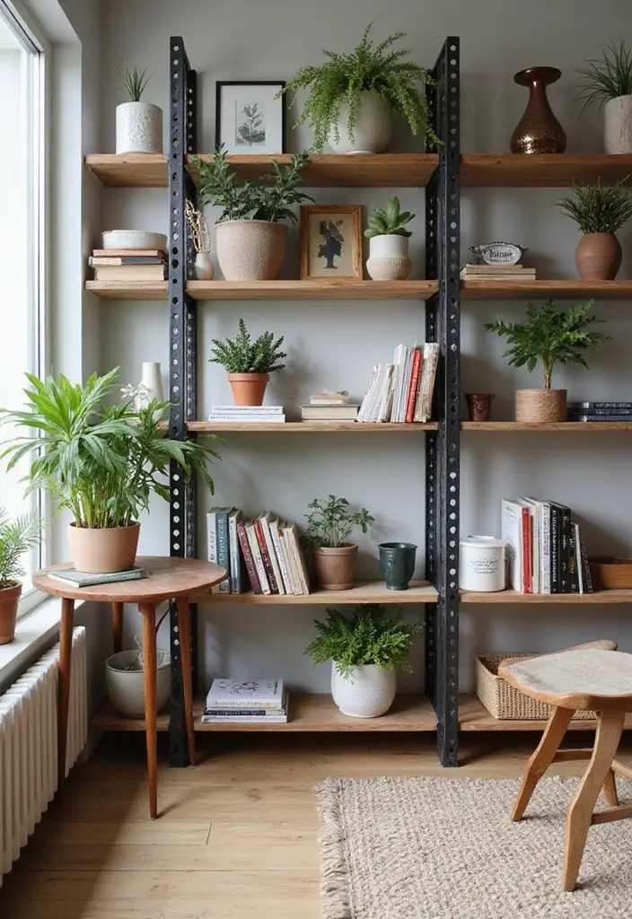 25 Beige Scandinavian Living Room Ideas for Warm Minimalism 11 25 Beige Scandinavian Living Room Ideas for Warm Minimalism - 11. Open Shelving Displays