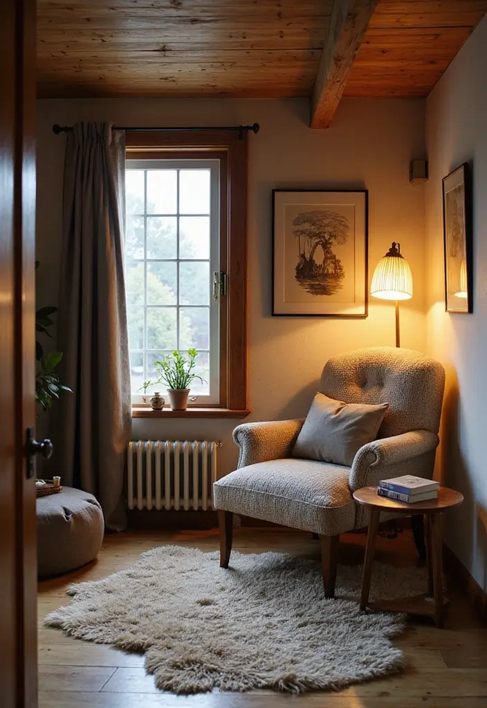 25 Scandinavian Basement Ideas That Feel Bright and Modern 9 25 Scandinavian Basement Ideas That Feel Bright and Modern - 11. Create a Cozy Reading Nook