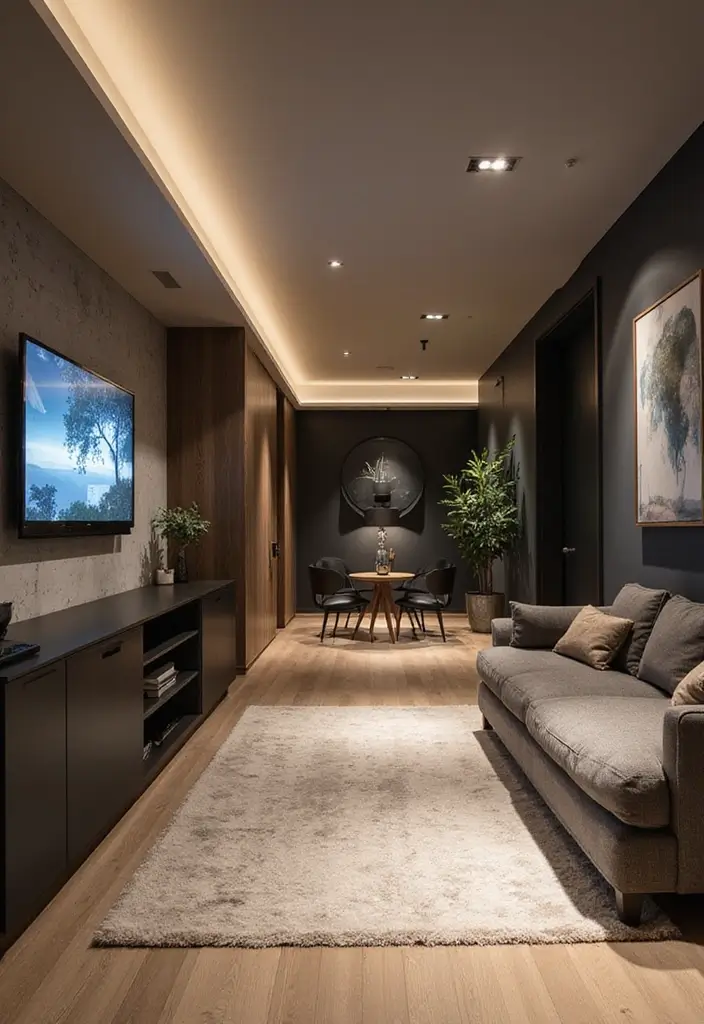 25 Scandinavian Basement Ideas That Feel Bright and Modern 14 25 Scandinavian Basement Ideas That Feel Bright and Modern - 18. Smart Tech Integration