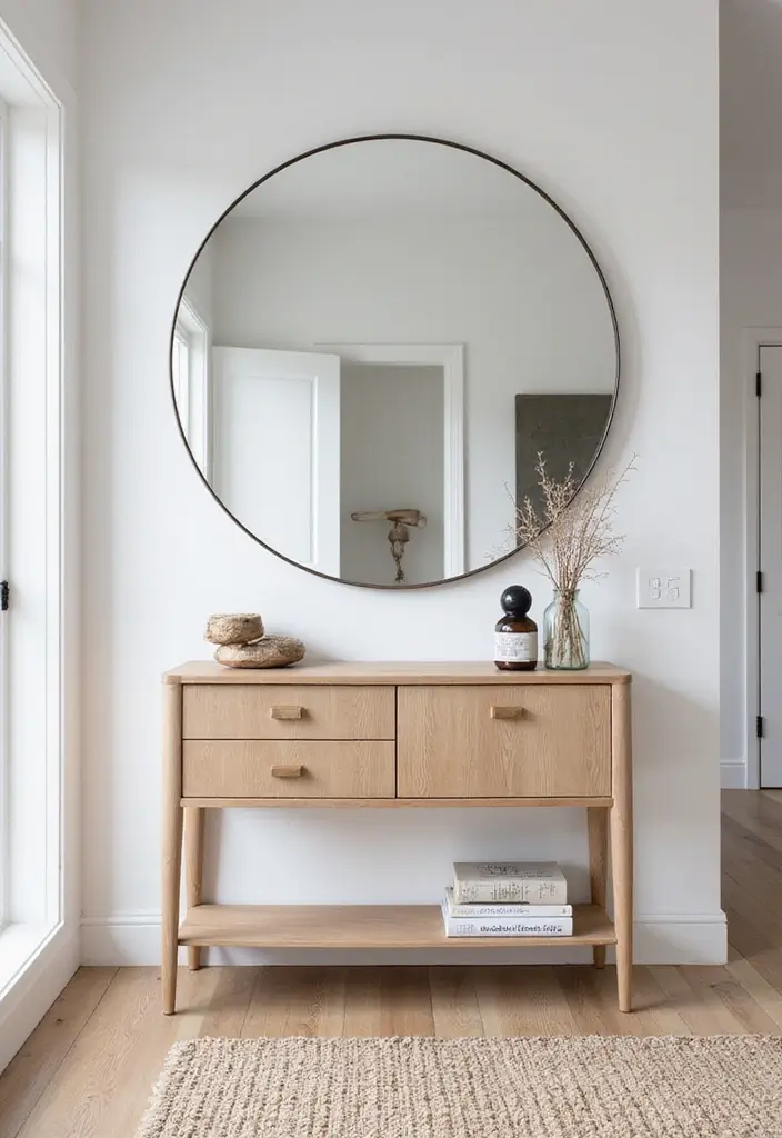 25 Scandinavian Entryway Ideas for a Warm and Inviting Home - 11. Entryway Mirrors