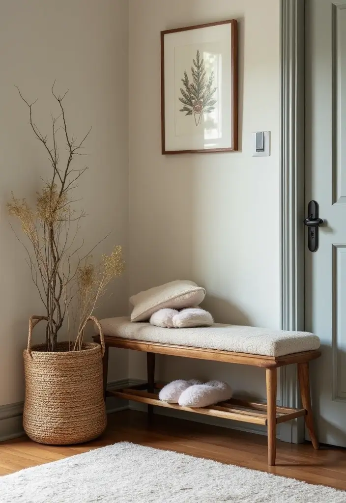 25 Scandinavian Entryway Ideas for a Warm and Inviting Home - 16. Cozy Footwear Solutions