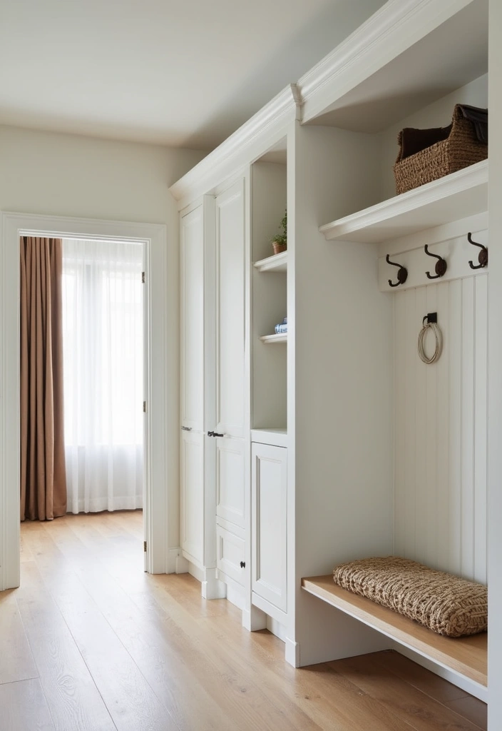 25 Scandinavian Entryway Ideas for a Warm and Inviting Home - 19. Custom Built-Ins