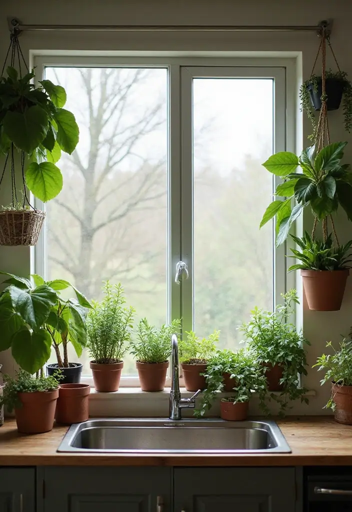 25 Small Scandinavian Kitchen Ideas You’ll Want to Copy 16 25 Small Scandinavian Kitchen Ideas You’ll Want to Copy - 16. Incorporate Plants