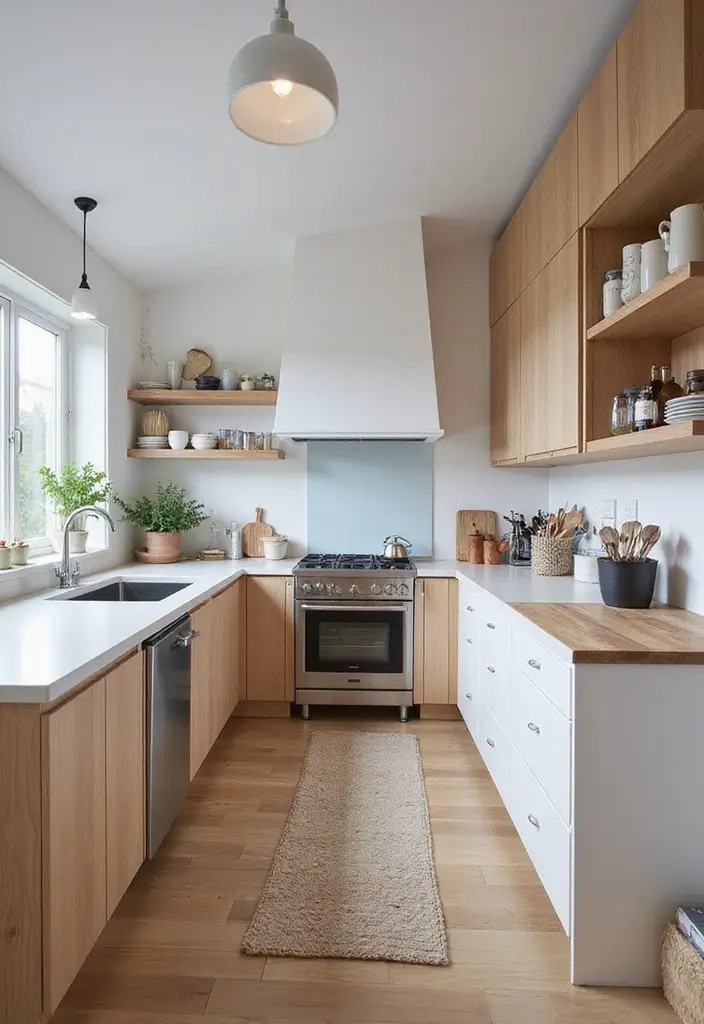 25 Small Scandinavian Kitchen Ideas You’ll Want to Copy 21 25 Small Scandinavian Kitchen Ideas You’ll Want to Copy - 21. Combining Styles