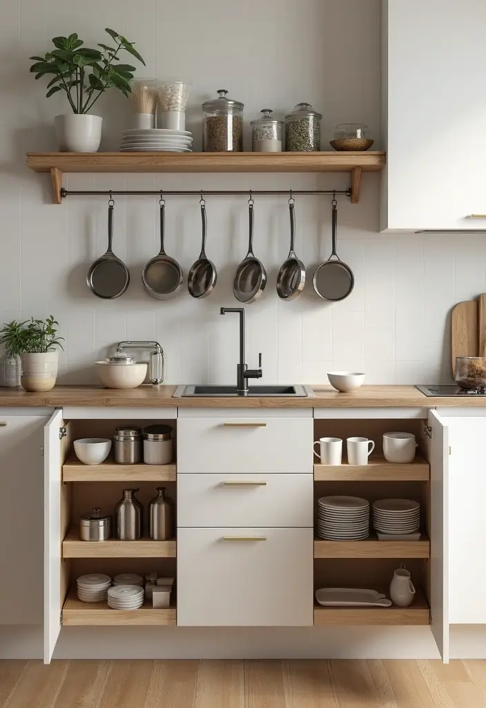 25 Small Scandinavian Kitchen Ideas You’ll Want to Copy 5 25 Small Scandinavian Kitchen Ideas You’ll Want to Copy - 5. Smart Storage Solutions