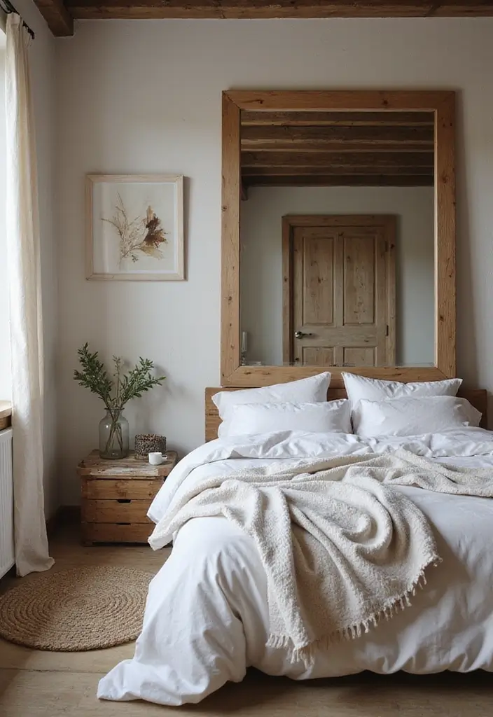 26 Rustic Scandinavian Bedroom Ideas for Cozy Nights 23 26 Rustic Scandinavian Bedroom Ideas for Cozy Nights - 23. Use of Mirrors