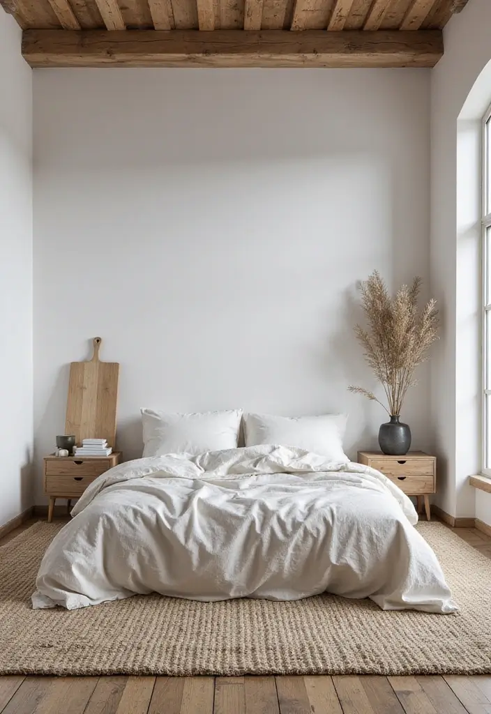 26 Rustic Scandinavian Bedroom Ideas for Cozy Nights 3 26 Rustic Scandinavian Bedroom Ideas for Cozy Nights - 3. Minimalist Decor Elements