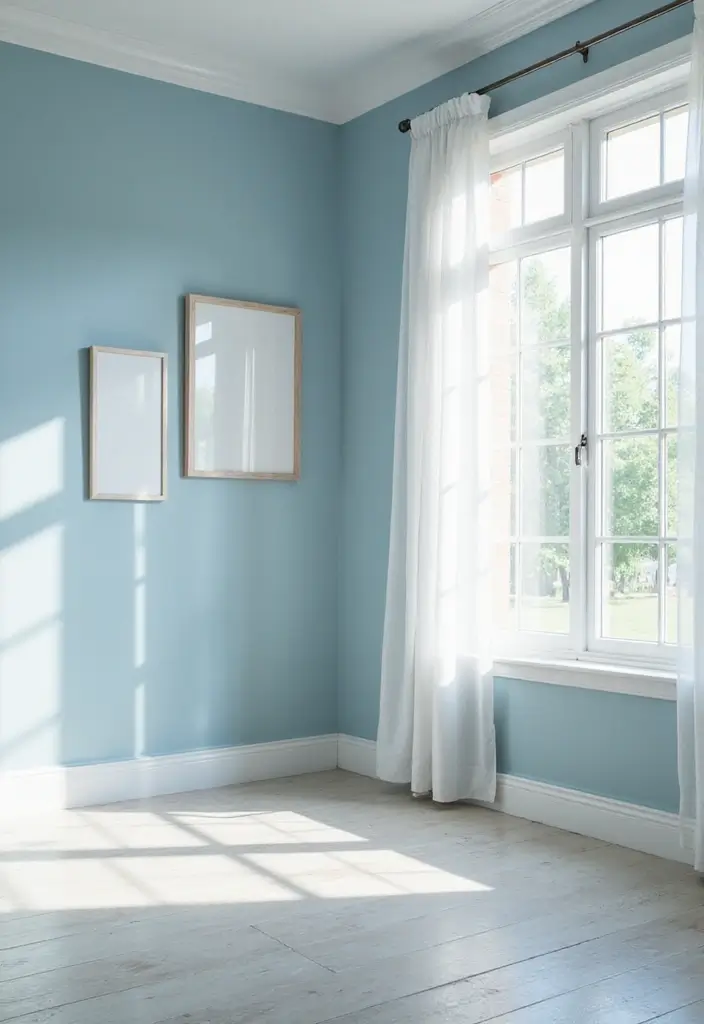 26 Scandinavian Blue Bedroom Ideas That Spark Tranquility 1 26 Scandinavian Blue Bedroom Ideas That Spark Tranquility - 1. Soft Sky Blue Walls