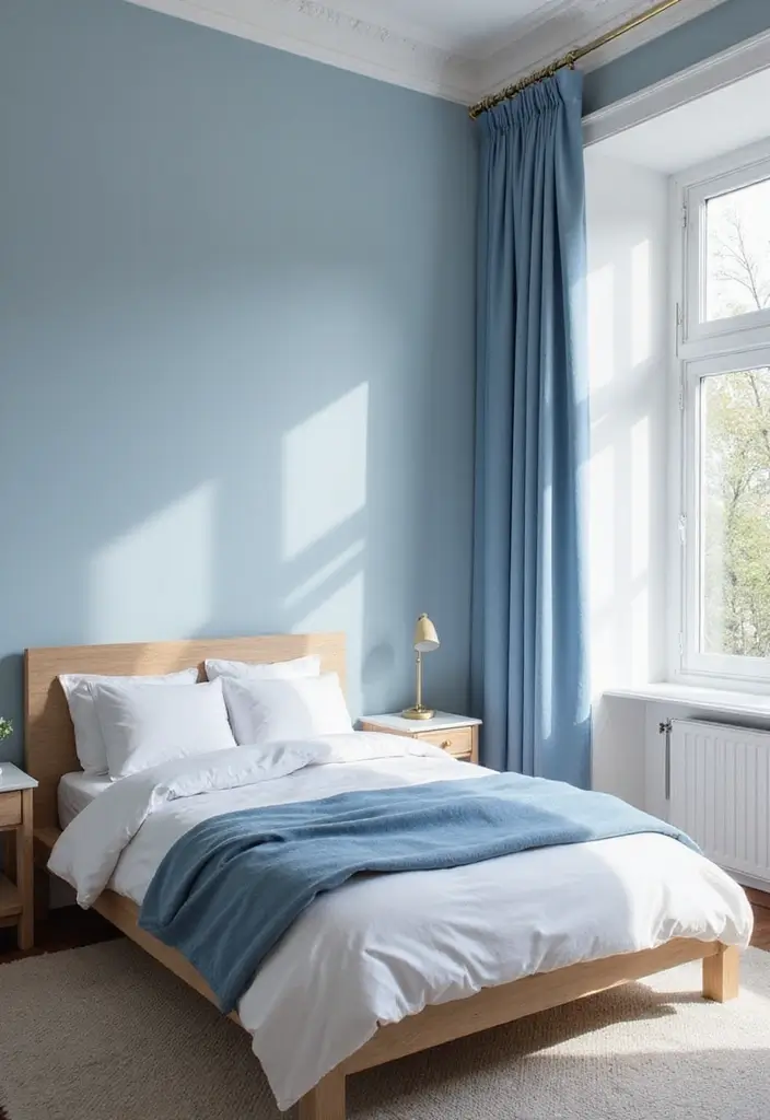 26 Scandinavian Blue Bedroom Ideas That Spark Tranquility 17 26 Scandinavian Blue Bedroom Ideas That Spark Tranquility - 17. Blue and White Color Schemes