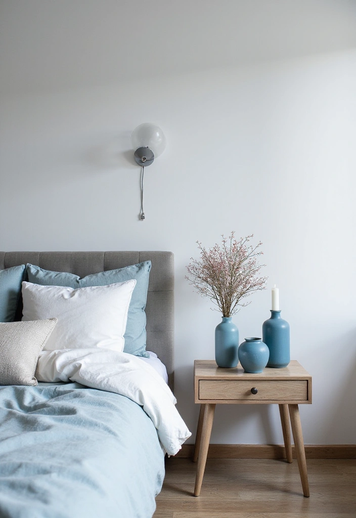26 Scandinavian Blue Bedroom Ideas That Spark Tranquility 21 26 Scandinavian Blue Bedroom Ideas That Spark Tranquility - 21. Blue in Small Accessories