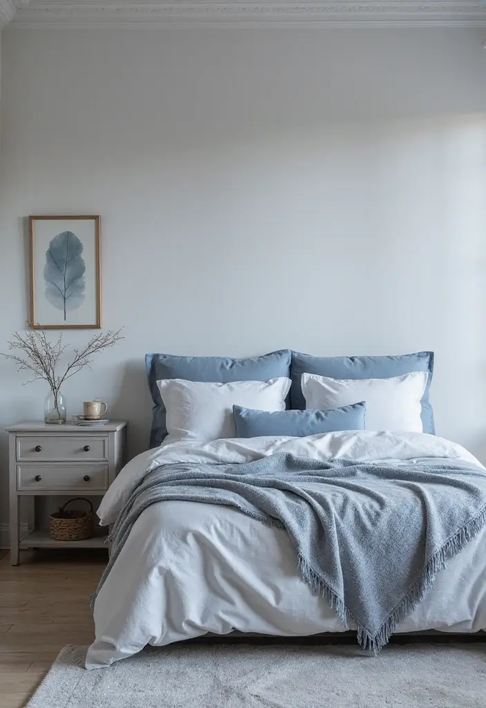 26 Scandinavian Blue Bedroom Ideas That Spark Tranquility 8 26 Scandinavian Blue Bedroom Ideas That Spark Tranquility - 8. Blue and Grey Combinations