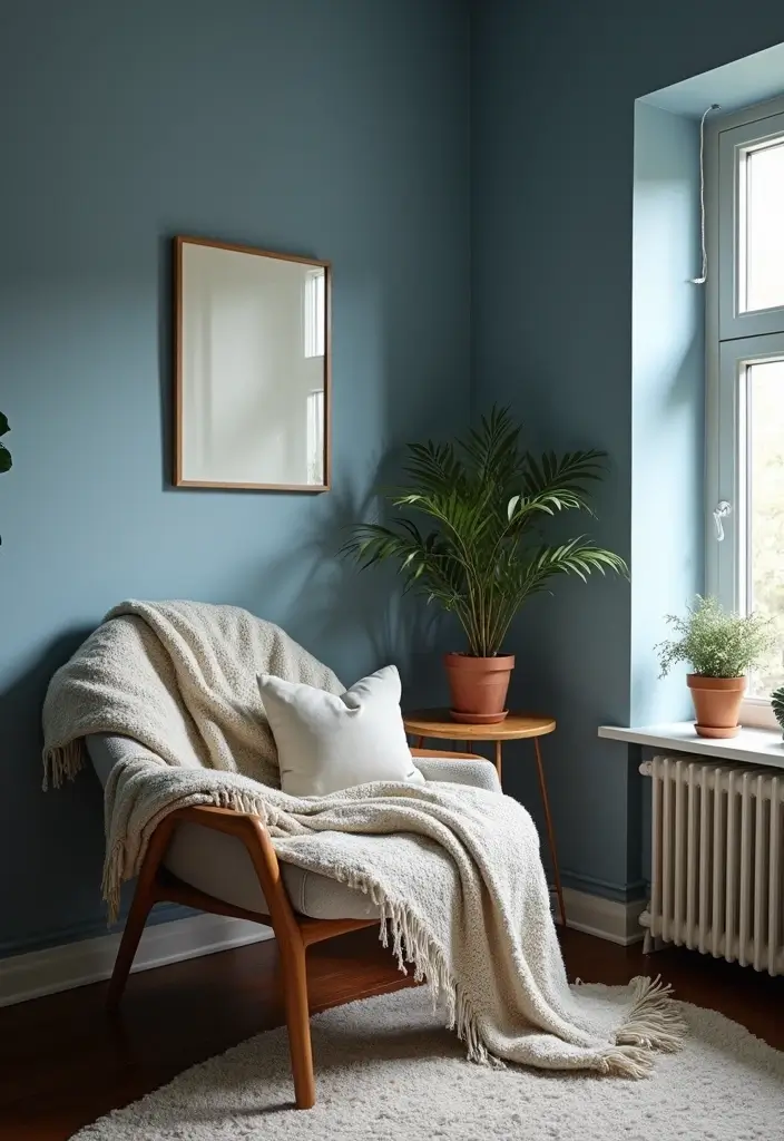 26 Scandinavian Blue Bedroom Ideas That Spark Tranquility 9 26 Scandinavian Blue Bedroom Ideas That Spark Tranquility - 9. Cozy Reading Nook