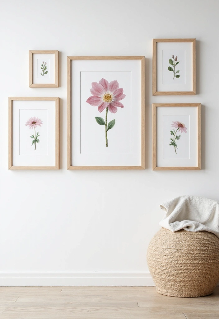 26 Scandinavian Floral Decor Ideas for a Fresh Nordic Touch - 1. Botanical Wall Art