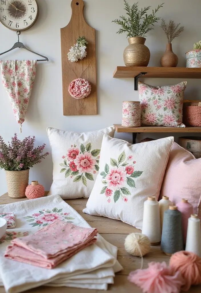 26 Scandinavian Floral Decor Ideas for a Fresh Nordic Touch - 24. Floral Sewing Projects