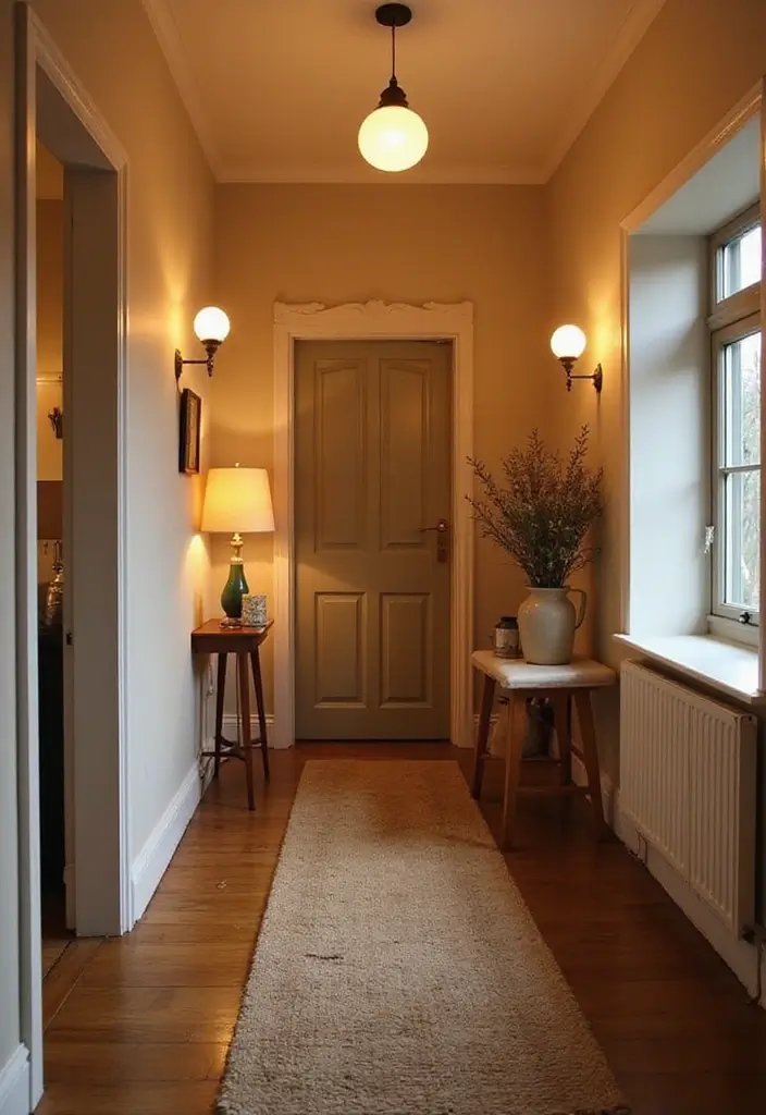 26 Scandinavian Hallway Ideas That Make Every Step Feel Cozy 11 26 Scandinavian Hallway Ideas That Make Every Step Feel Cozy - 11. Warm Lighting Options