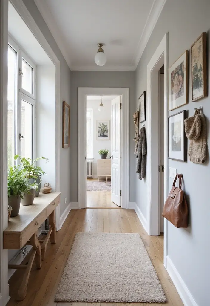 26 Scandinavian Hallway Ideas That Make Every Step Feel Cozy 14 26 Scandinavian Hallway Ideas That Make Every Step Feel Cozy - 14. Personal Touches