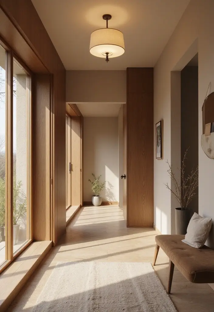 26 Scandinavian Hallway Ideas That Make Every Step Feel Cozy 3 26 Scandinavian Hallway Ideas That Make Every Step Feel Cozy - 3. Statement Lighting Fixtures