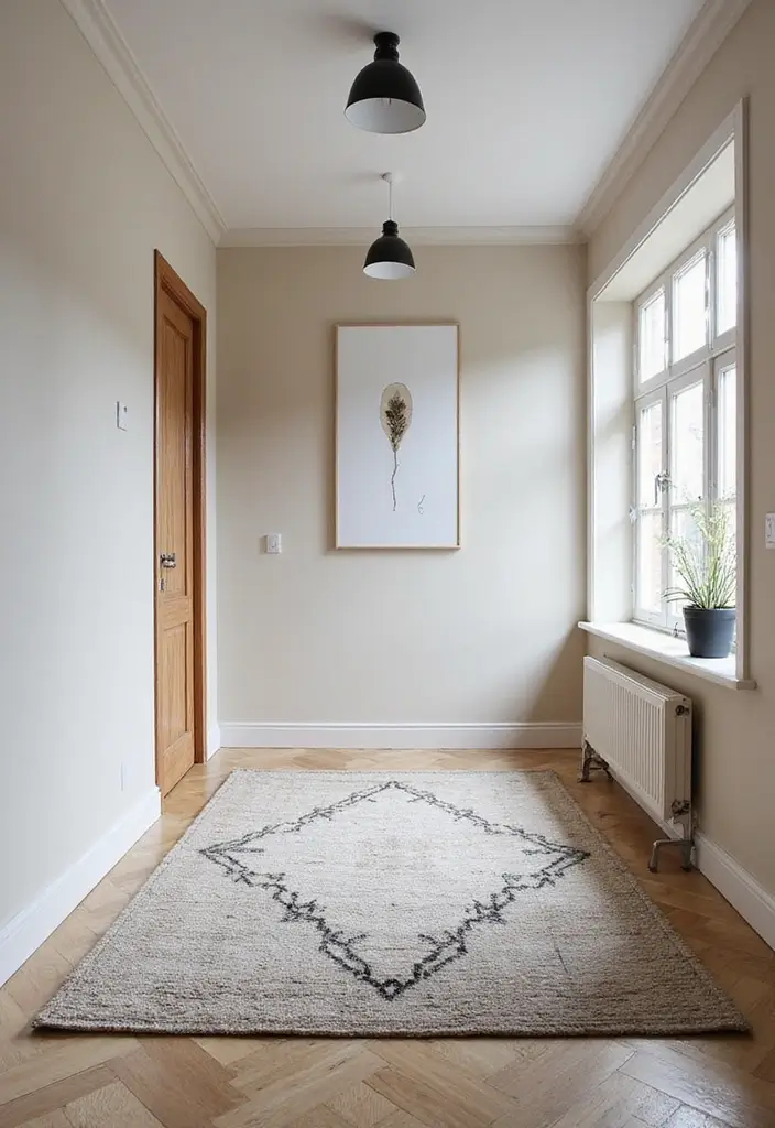 26 Scandinavian Hallway Ideas That Make Every Step Feel Cozy 7 26 Scandinavian Hallway Ideas That Make Every Step Feel Cozy - 7. Layered Rugs