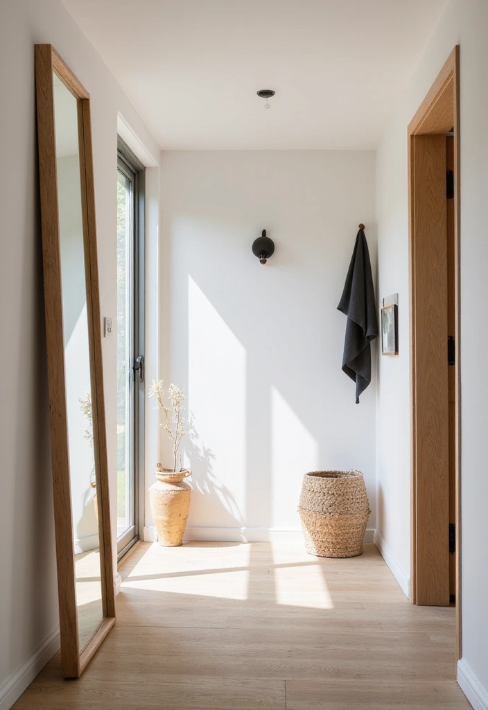 26 Scandinavian Hallway Ideas That Make Every Step Feel Cozy 8 26 Scandinavian Hallway Ideas That Make Every Step Feel Cozy - 8. Mirror Magic