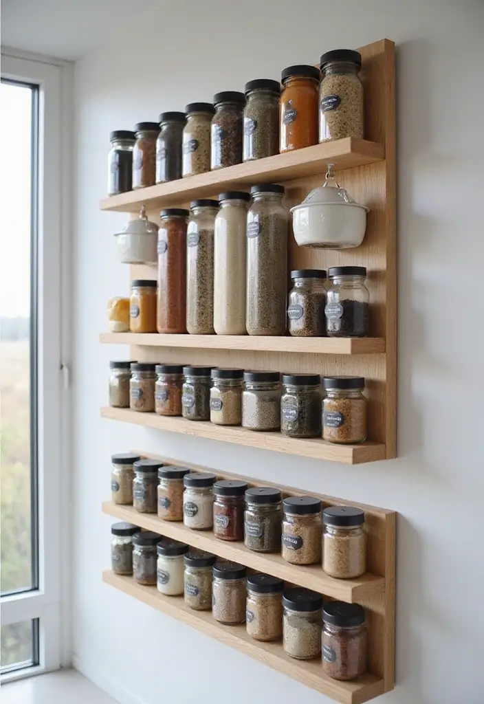 26 Scandinavian Pantry Ideas for Organized Minimal Living 11 26 Scandinavian Pantry Ideas for Organized Minimal Living - 11. Magnetic Spice Racks