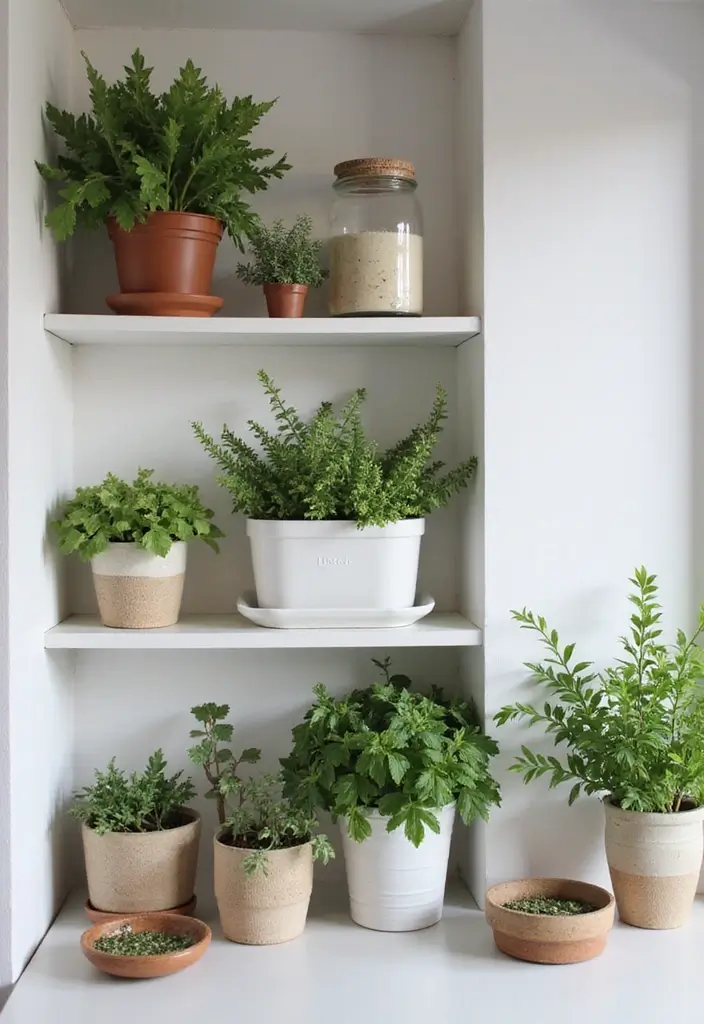 26 Scandinavian Pantry Ideas for Organized Minimal Living 13 26 Scandinavian Pantry Ideas for Organized Minimal Living - 13. Herb and Plant Corner