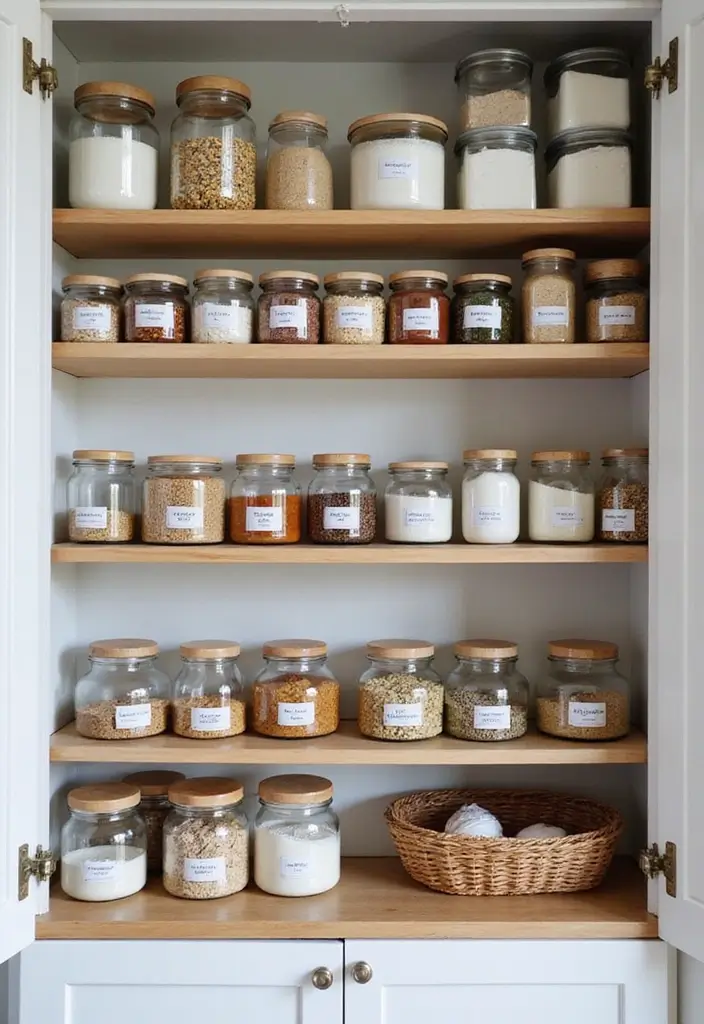 26 Scandinavian Pantry Ideas for Organized Minimal Living 19 26 Scandinavian Pantry Ideas for Organized Minimal Living - 19. Smart Food Labeling