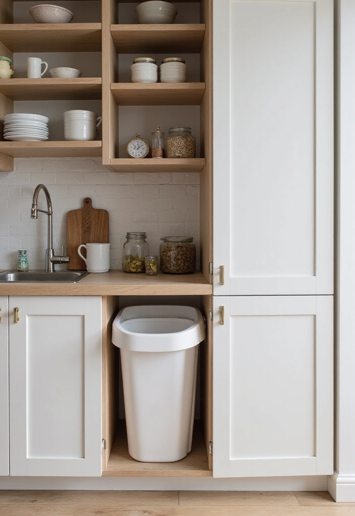 26 Scandinavian Pantry Ideas for Organized Minimal Living 22 26 Scandinavian Pantry Ideas for Organized Minimal Living - 22. Smart Waste Solutions