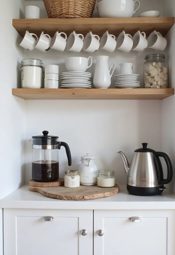 26 Scandinavian Pantry Ideas for Organized Minimal Living 25 26 Scandinavian Pantry Ideas for Organized Minimal Living - 25. Simple Tea and Coffee Station