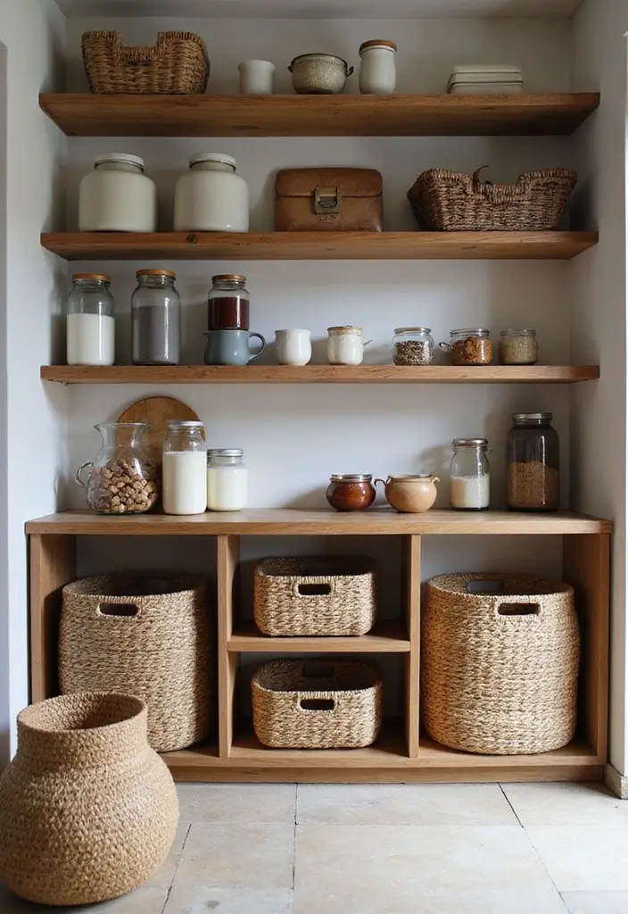 26 Scandinavian Pantry Ideas for Organized Minimal Living 26 26 Scandinavian Pantry Ideas for Organized Minimal Living - 26. Layered Textures