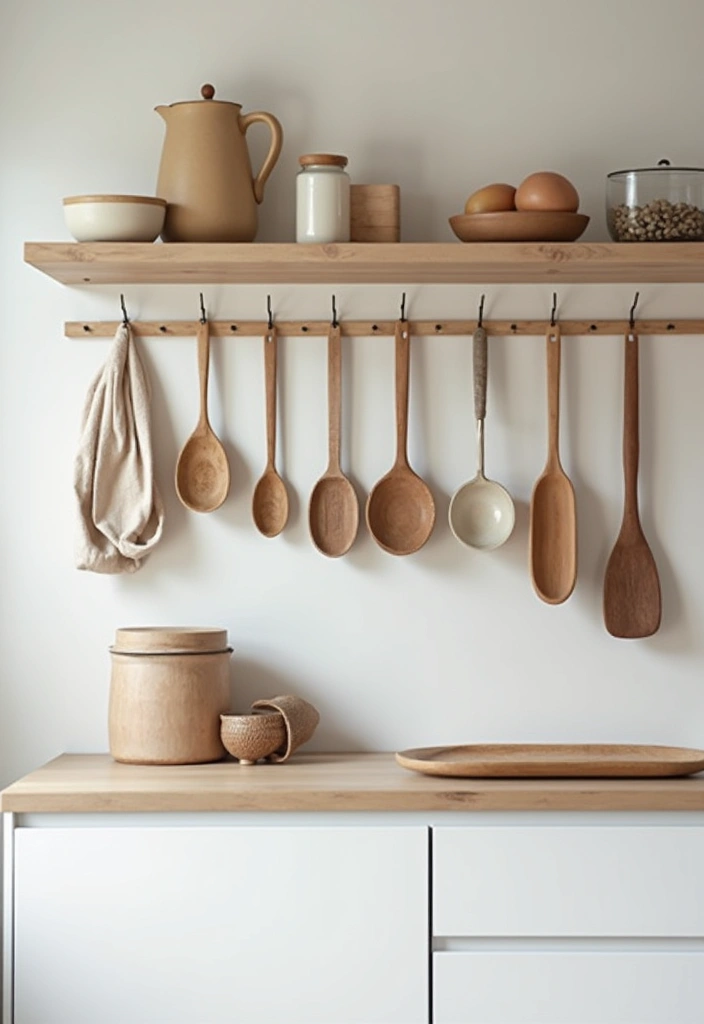 26 Scandinavian Pantry Ideas for Organized Minimal Living 5 26 Scandinavian Pantry Ideas for Organized Minimal Living - 5. Hooks for Easy Access