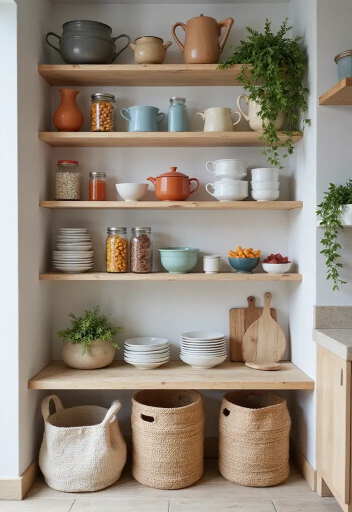 26 Scandinavian Pantry Ideas for Organized Minimal Living 8 26 Scandinavian Pantry Ideas for Organized Minimal Living - 8. Open Shelving for Display