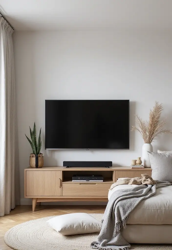 26 Scandinavian TV Wall Designs That Transform Your Space 12 26 Scandinavian TV Wall Designs That Transform Your Space - 12. Corner TV Setup