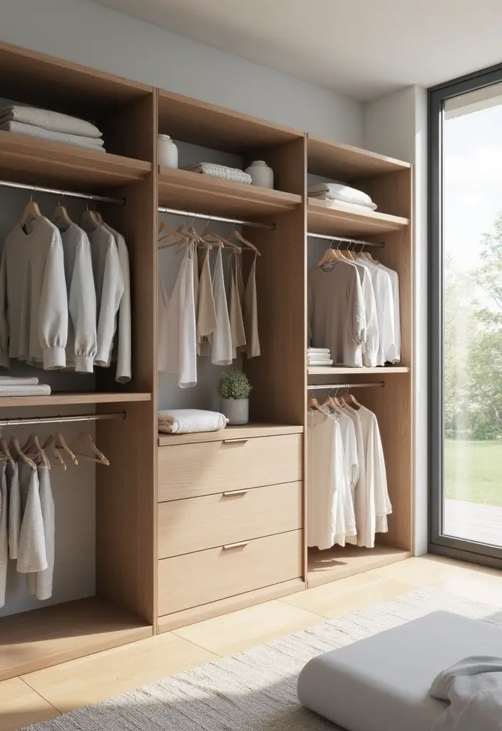 26 Scandinavian Wardrobe Designs That Maximize Functionality 11 26 Scandinavian Wardrobe Designs That Maximize Functionality - 11. Customizable Wardrobe Solutions