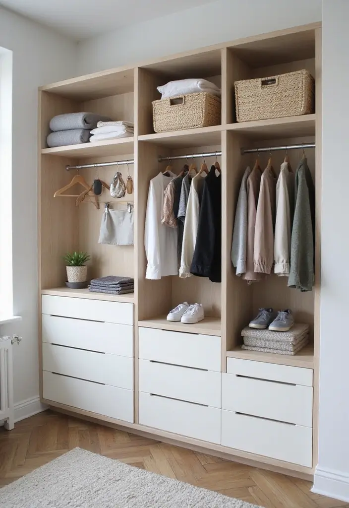 26 Scandinavian Wardrobe Designs That Maximize Functionality 17 26 Scandinavian Wardrobe Designs That Maximize Functionality - 17. Minimalist Wardrobe Hacks
