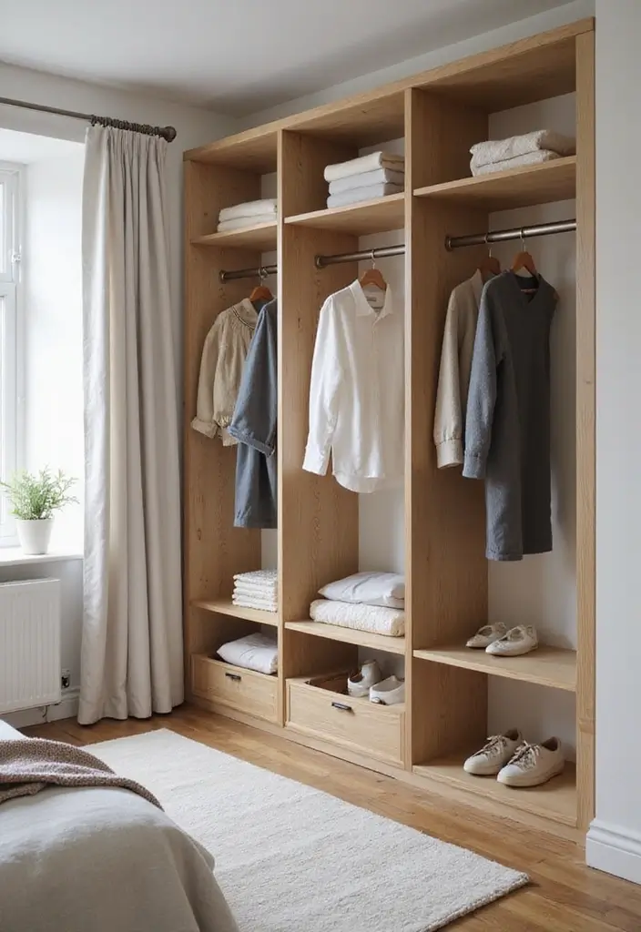 26 Scandinavian Wardrobe Designs That Maximize Functionality 18 26 Scandinavian Wardrobe Designs That Maximize Functionality - 18. Wardrobes with Hooks and Racks