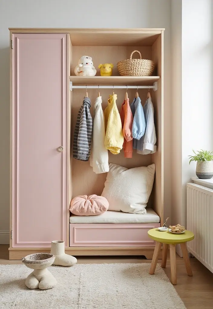 26 Scandinavian Wardrobe Designs That Maximize Functionality 20 26 Scandinavian Wardrobe Designs That Maximize Functionality - 20. Wardrobes for Kids’ Spaces