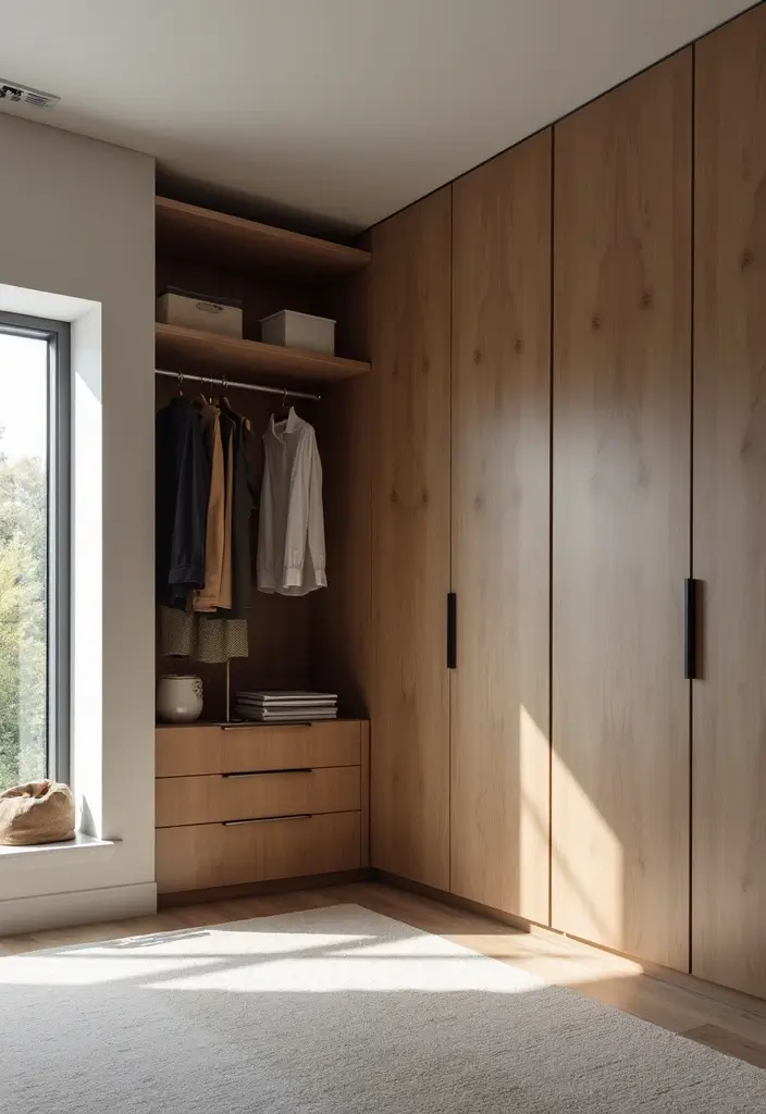 26 Scandinavian Wardrobe Designs That Maximize Functionality 4 26 Scandinavian Wardrobe Designs That Maximize Functionality - 4. Corner Wardrobe Solutions