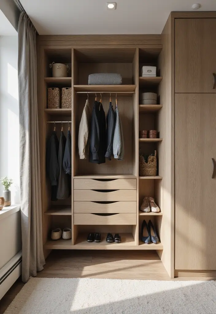 26 Scandinavian Wardrobe Designs That Maximize Functionality 9 26 Scandinavian Wardrobe Designs That Maximize Functionality - 9. Built-in Wardrobe Systems
