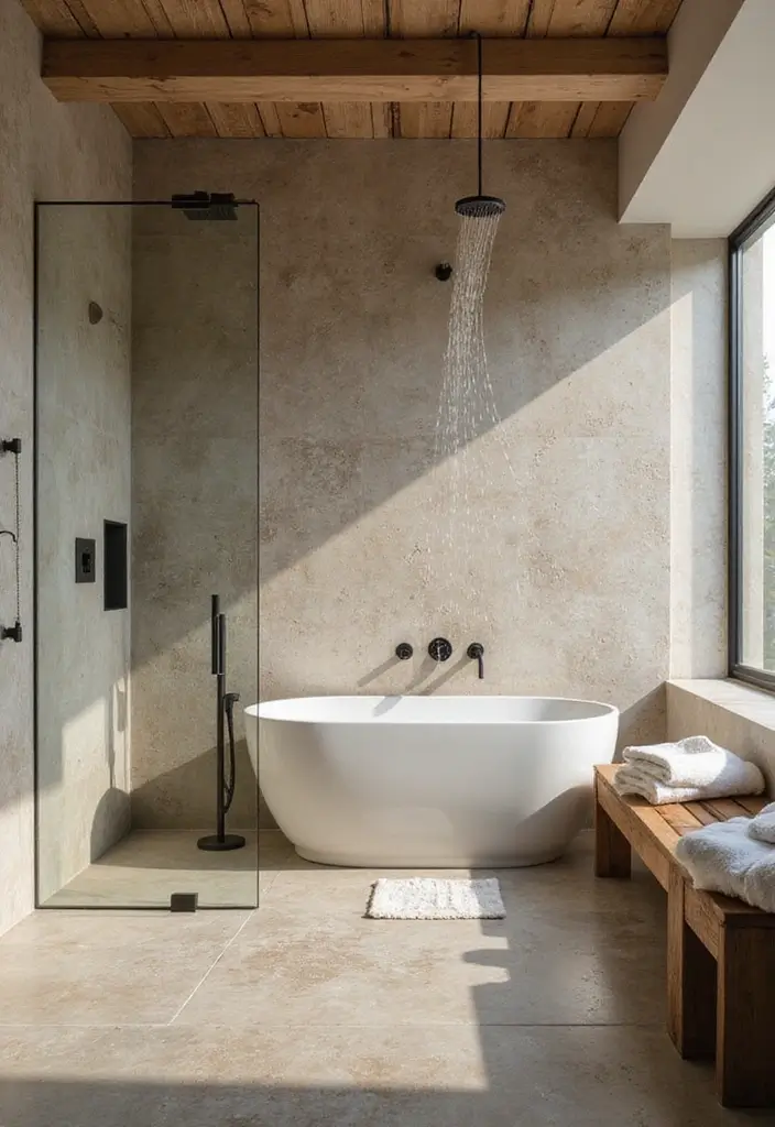 27 Dark Scandinavian Bathroom Ideas for a Bold Nordic Touch 10 27 Dark Scandinavian Bathroom Ideas for a Bold Nordic Touch - 10. Spa-like Features for a Relaxing Retreat