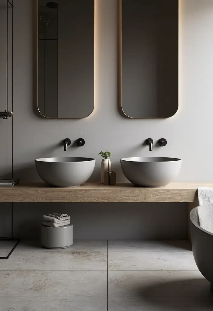 27 Dark Scandinavian Bathroom Ideas for a Bold Nordic Touch 16 27 Dark Scandinavian Bathroom Ideas for a Bold Nordic Touch - 16. Innovative Bath Accessories for a Modern Twist