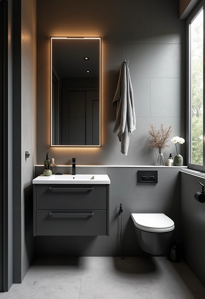 27 Dark Scandinavian Bathroom Ideas for a Bold Nordic Touch 18 27 Dark Scandinavian Bathroom Ideas for a Bold Nordic Touch - 18. Compact Designs for Small Spaces